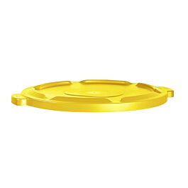 Garbage Container Lid, 44 Gal, Yellow- 1 Ea