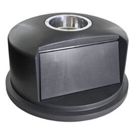 Garbage Container Lid, Dome Top, 32 Gal, Grey- 1 Ea