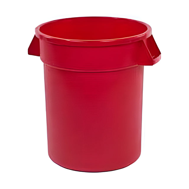 Garbage Container, Red, 20 Gal.- 1 Ea, 20 Gallon