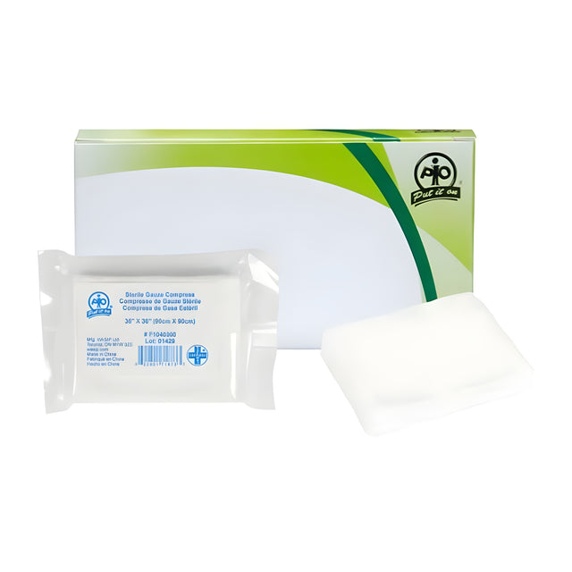 Gauze Compress, 90cm x 90cm, 10 cm x 10 cm