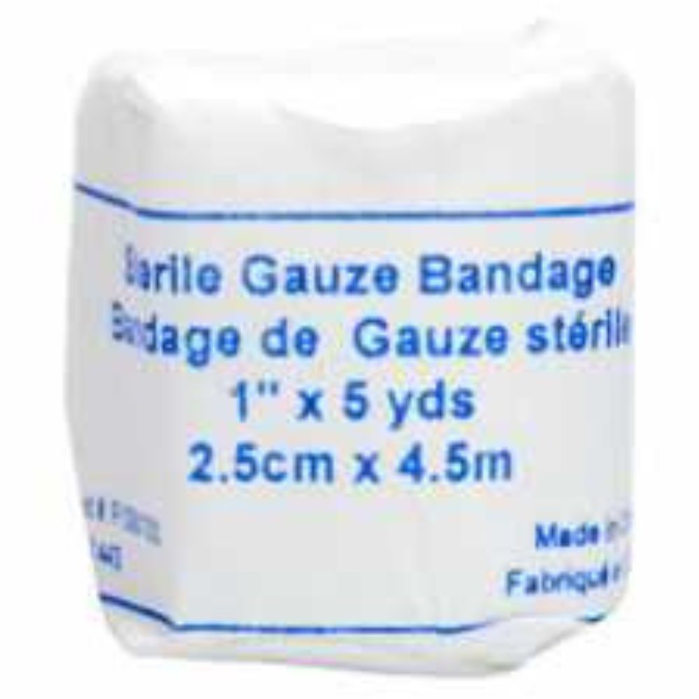 Gauze Roll, 2.5cm x 4.5m- 12 Rolls / Bag