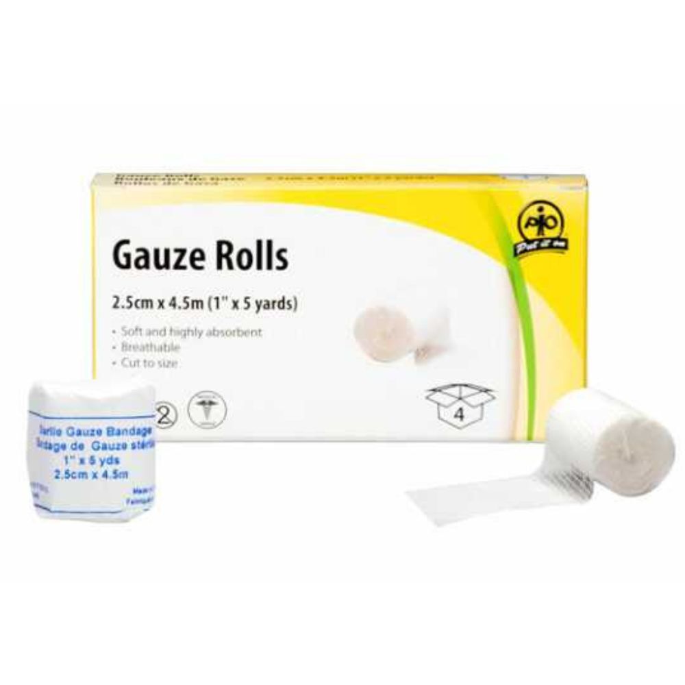 Gauze Roll, 2.5cm x 4.5m- 4 / Box