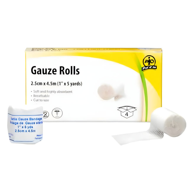 Gauze Roll, 2.5 cm x 4.5m – 4/Box