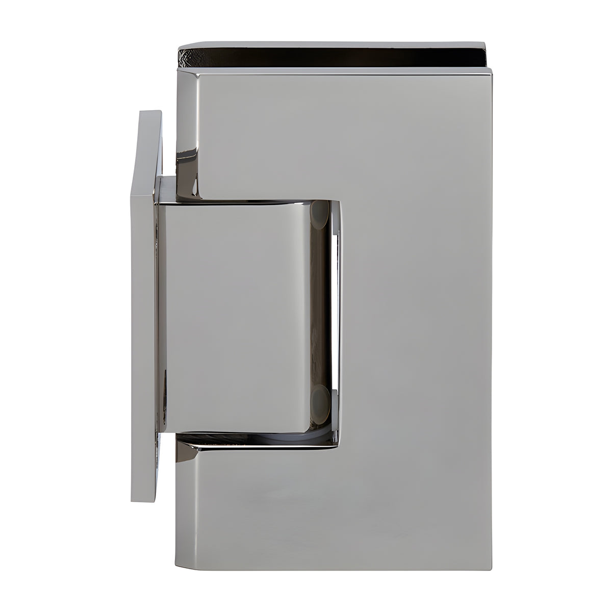 CRL Polished Nickel Geneva 074 Series Wall Mount Short Back Plate Hinge