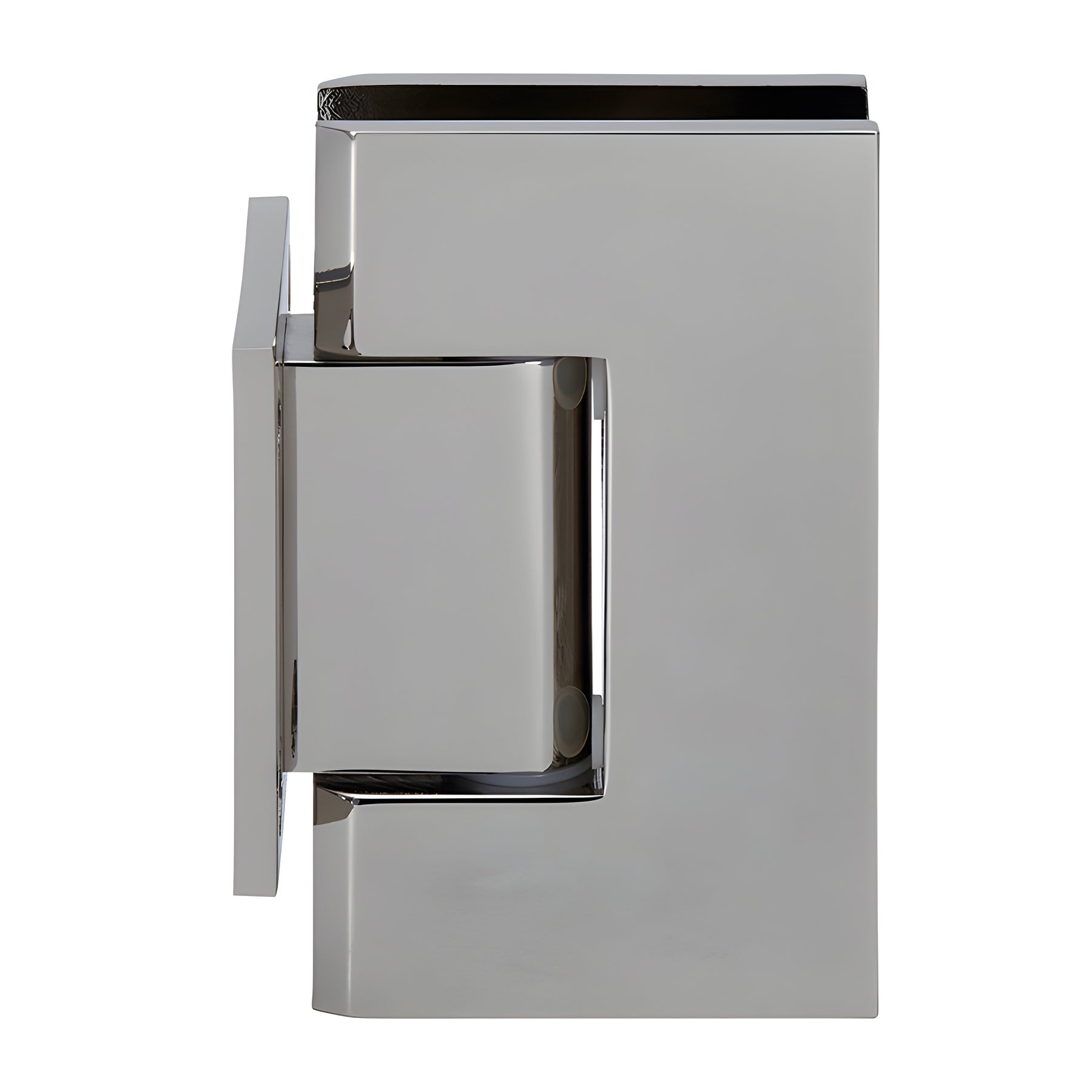 CRL Polished Nickel Geneva 074 Series Wall Mount Short Back Plate Hinge