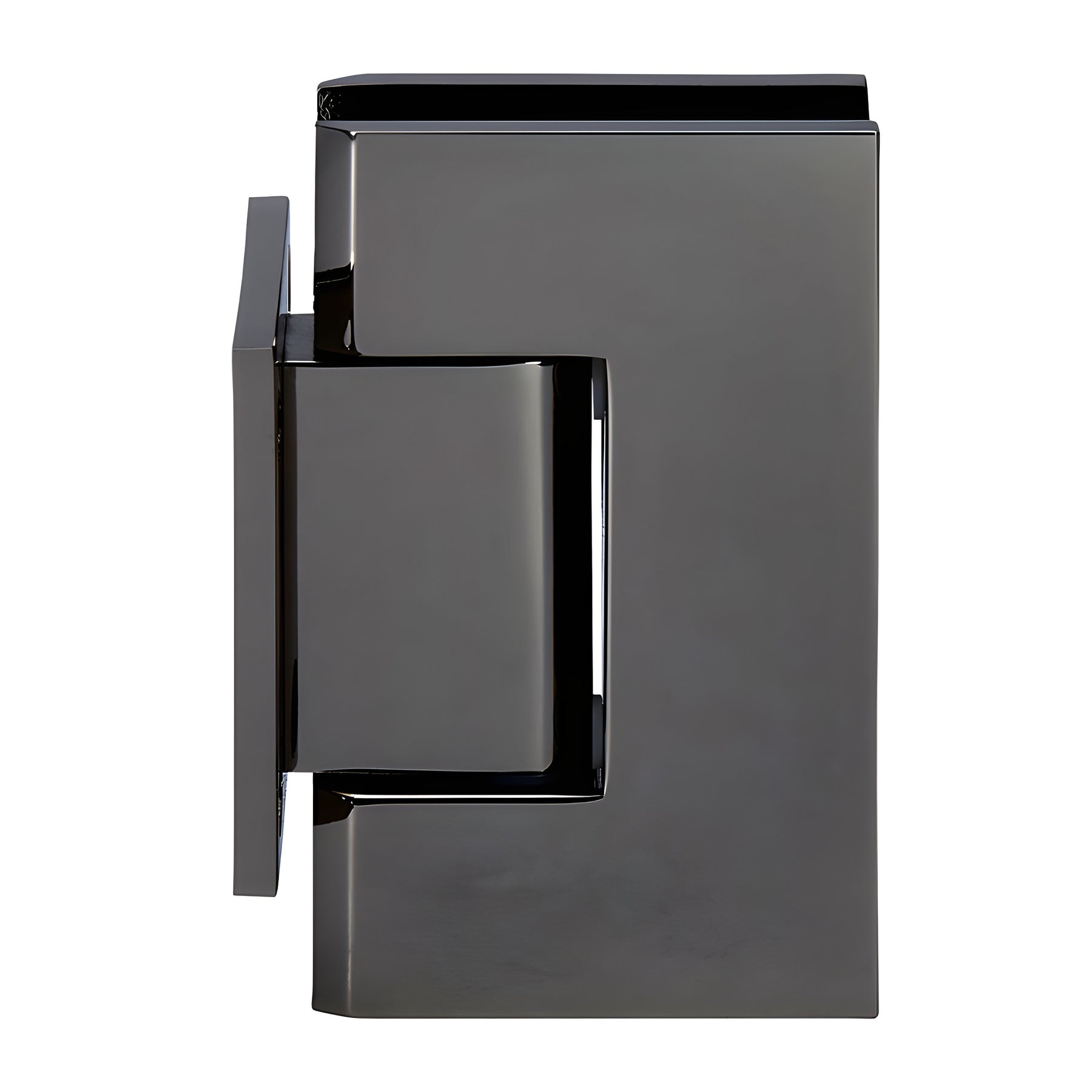 CRL Gun Metal Geneva 074 Series Wall Mount Short Back Plate Hinge