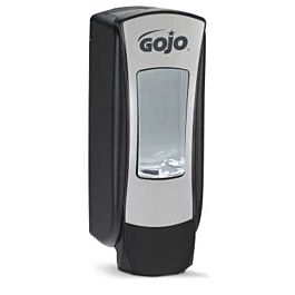 Gojo ADX-12 Push Style Dispenser for GOJO Foam Soap, Brushed Chrome / Black - 1 Ea