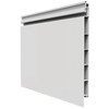 PVC Slatwall Panel Kit – 8 ft, 32 sq ft | Comtrad - PVC slatwall panel kit for wall-mounted storage and organization - SPK-6-8-1P-MGR-8