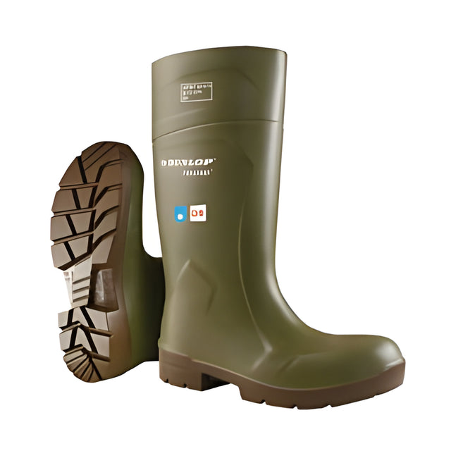 Dunlop, Purofort Food Pro, Green, Size 14 – Pair