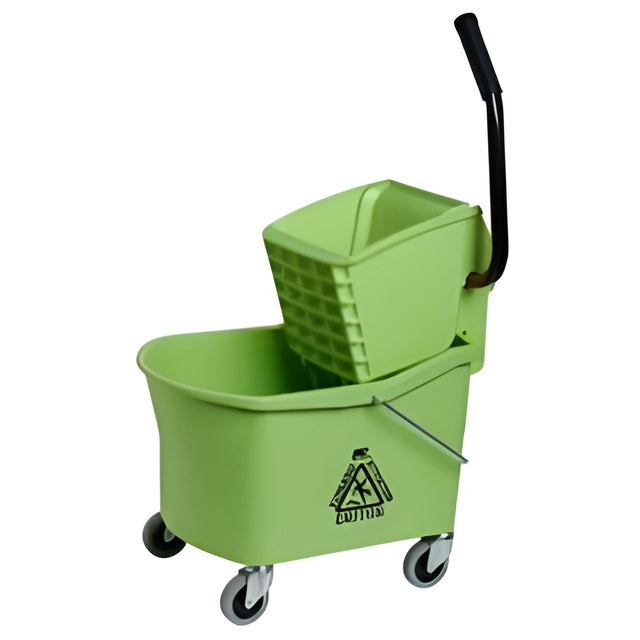 Grizzly Mop Bucket with Side Press Wringer, Green, 32 Quart