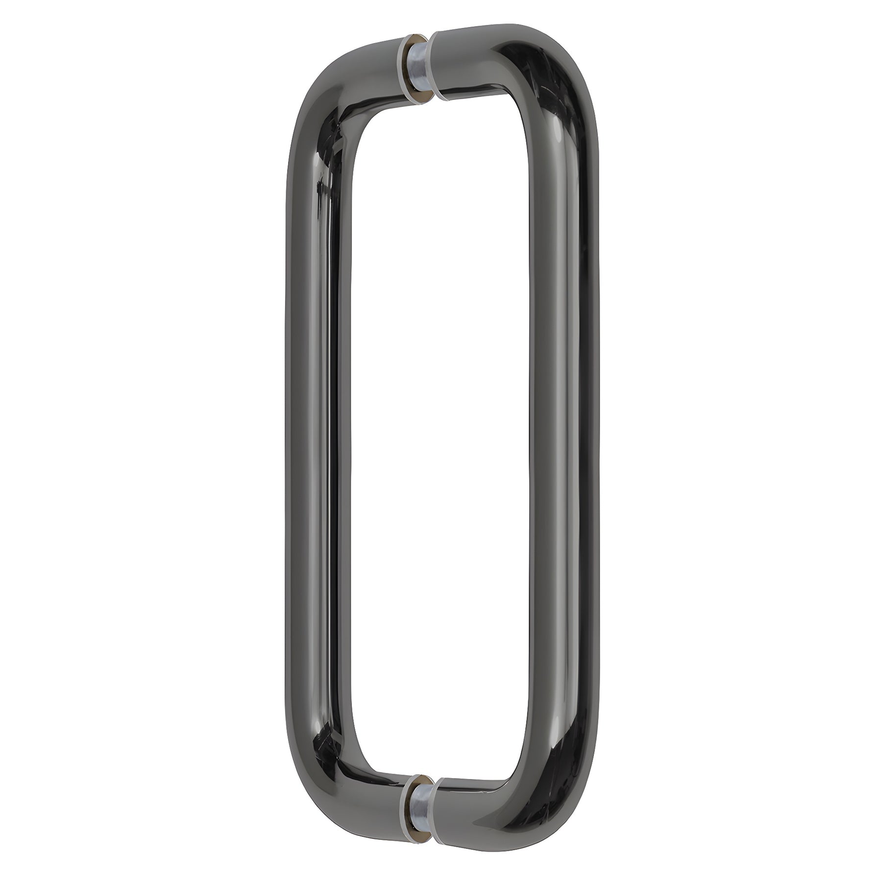 CRL Gun Metal 8" Back-to-Back Solid 3/4" Diameter Pull Handles Without Metal Washers