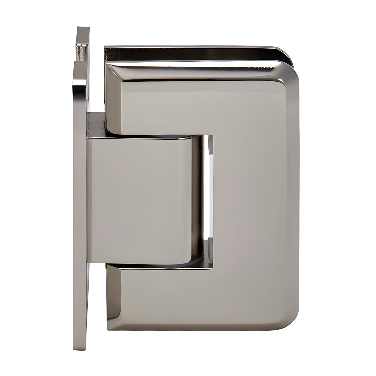 CRL Polished Nickel Pinnacle 337 Series Adjustable Wall Mount 'H' Back Plate Hinge