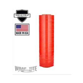 Hand Pallet Wrap, Hi-Performance, Orange, 47 Guage, 18" x 1500'-4/Case,