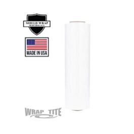 Hand Pallet Wrap, Hi-Performance, White, 47 Guage, 18" x 1500'-4/Case,
