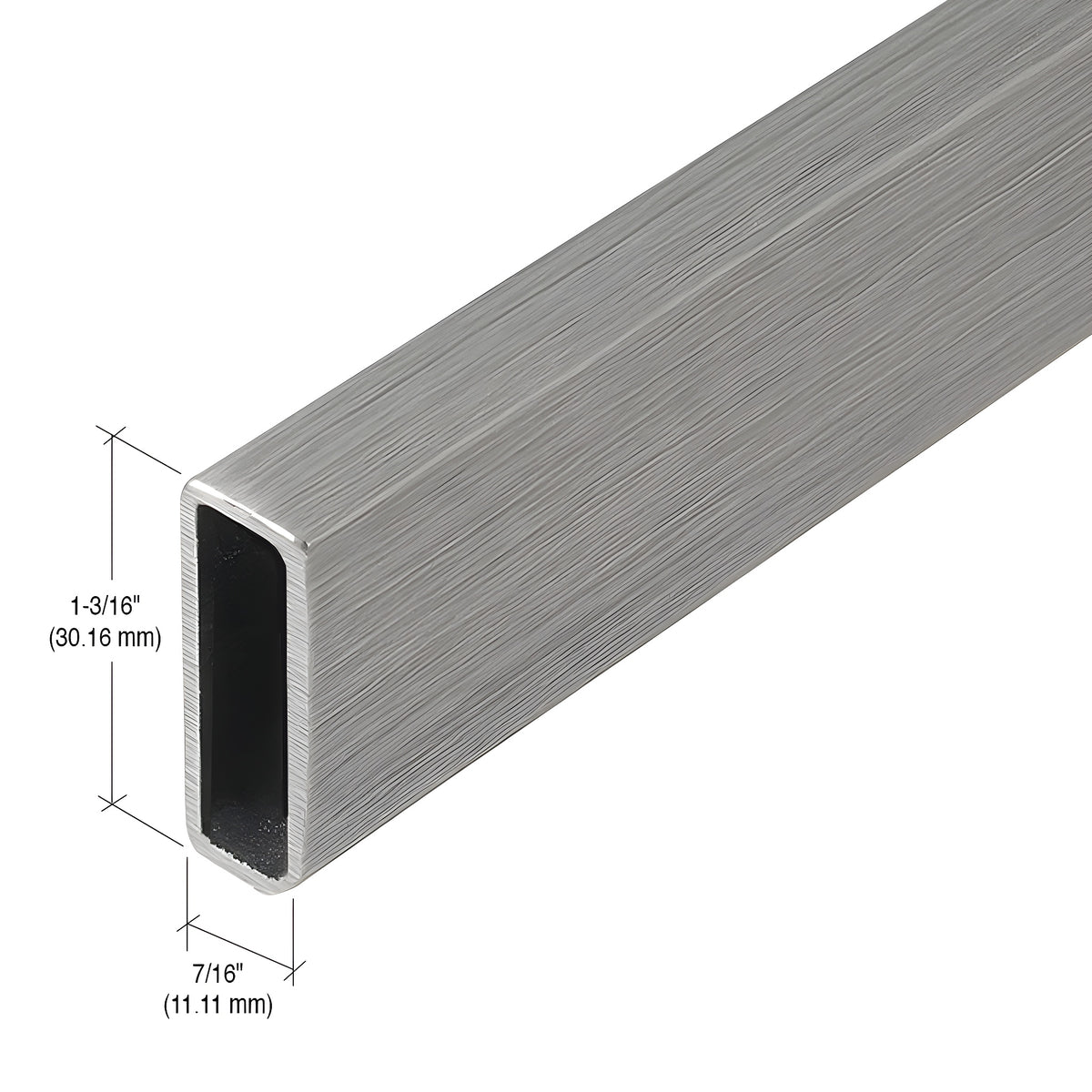 CRL Brushed Stainless 95" Serenity Header
