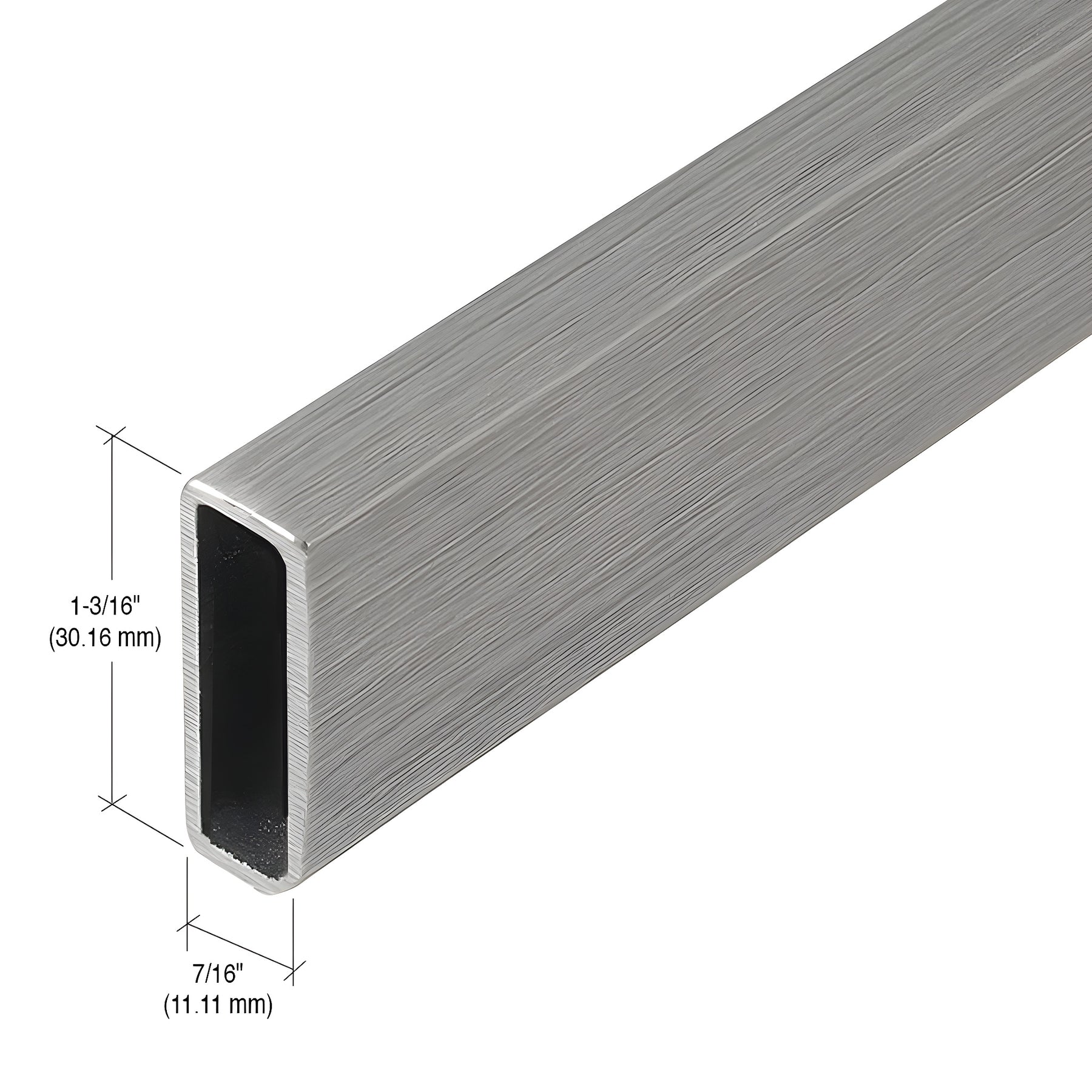 CRL Brushed Stainless 95" Serenity Header