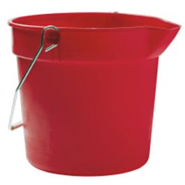 Heavy Duty Pail, 10 Quart, Red- 12 / Case