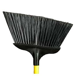 Hercules Industrial Angle Broom, 16" with 48" Handle- 1 Each