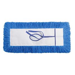 Hi Stat Dust Mop, Tie On Style, Blue, 12"- 1 Ea
