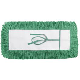 Hi Stat Dust Mop, Tie On Style, Green, 60"- 1 Ea
