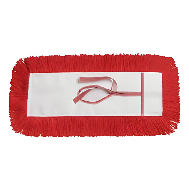 Hi Stat Dust Mop, Tie On Style, Red, 18"- 1 Ea