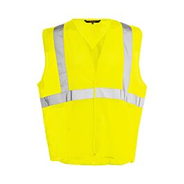 Hi-Vis Economy Mesh Safety Vest, 2" Refl. Tape, Yellow, Lage / X Large- 1 Each