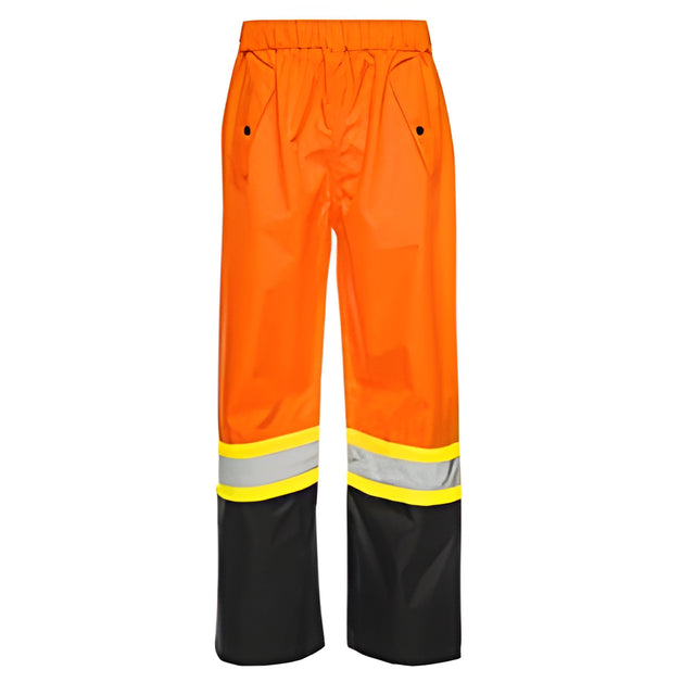 Hi-Vis Rain Pants, Orange / Black, 2XL