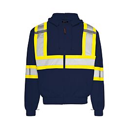 Hoodie with Detachable Hood 4" RT, Navy Blue, 5XL- 1 Each