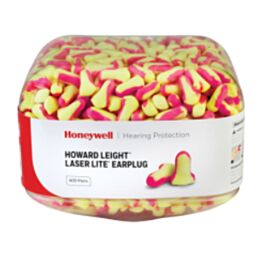 Howard Leight Laser Lite Earplugs, Bulk Canister - 400 Pairs