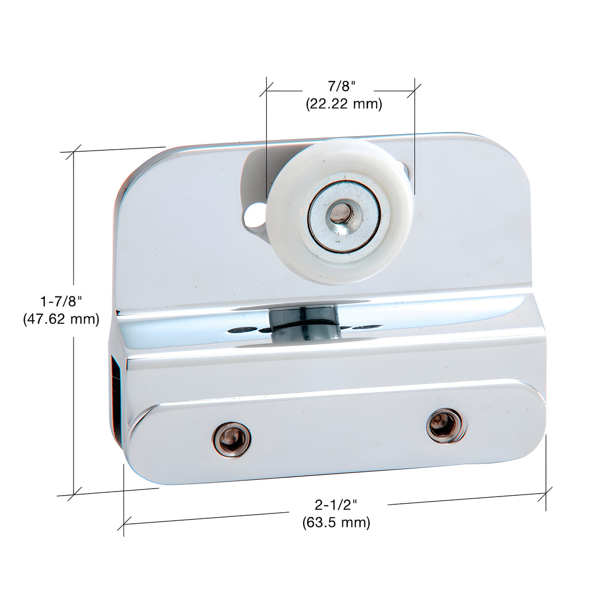 CRL Brite Anodized Inside Top Hanger Bracket