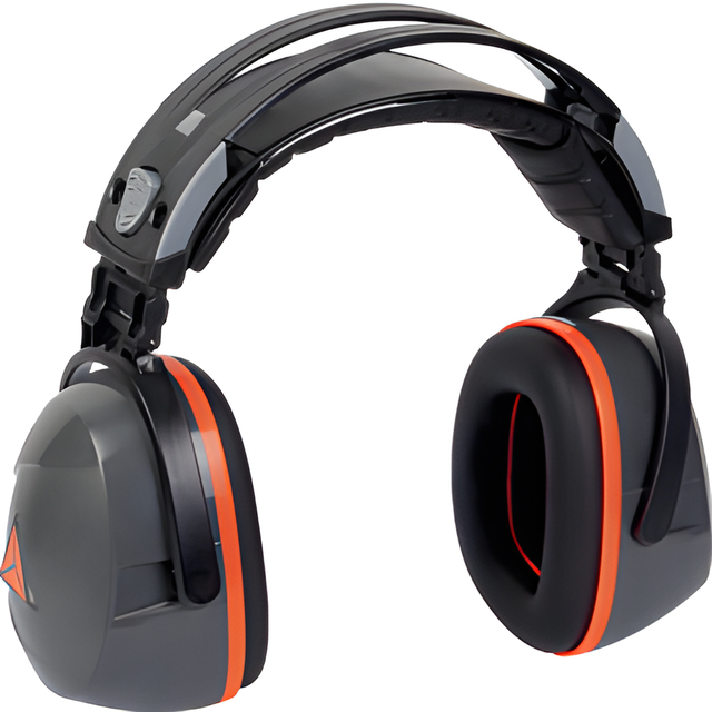 Interlagos Foldable, Ear Muffs, 25dB, Orange/Black