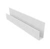 PVC Slatwall Panel Kit – 8 ft, 32 sq ft | Comtrad - PVC slatwall panel kit for wall-mounted storage and organization - SPK-6-8-1P-CHA-8