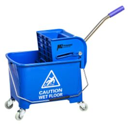 Junior Mop Bucket & Sidepress Wringer, Blue, 21 Quart-1 Each