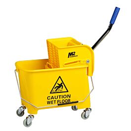 Junior Mop Bucket & Sidepress Wringer, Yellow, 21 Quart-1 Each