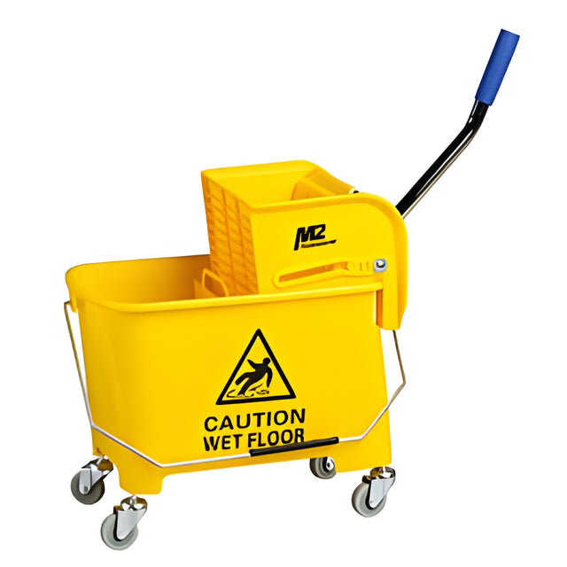Junior Mop Bucket & Sidepress Wringer, Yellow, 21 Quart