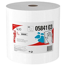 KC 05841 Wypall GeneralClean L30 Heavy Duty Cleaning Towels, White- 875 Sheets / Roll