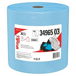 KC 34965 WypAll GeneralClean X60 Multi-Task Cleaning Cloths, Blue- 1100 Sheets / Roll