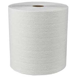 KC 50606 Kleenex Hard Roll Paper Towels, White, 8"x 600''- 6 Rolls / Case