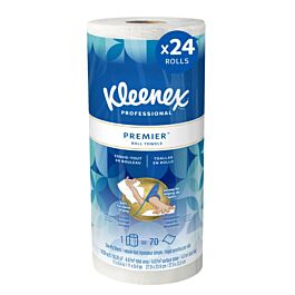 KC Kleenex Premiere Kitchen Roll Towel- 70 sheets x 24 Rolls / Case