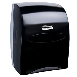 KC Professional Sanitouch Manual Hard Roll Towel Dispenser, Black- 1 Each
