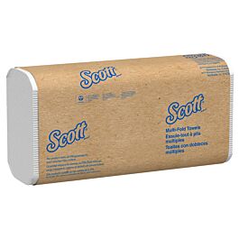 KC Scott Essential Folded Paper Towels, Multifold, White- 250 Sheets x 16 Packs