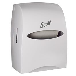 KC Scott Essential Hard Roll Towel Dispenser, White - 1 Each