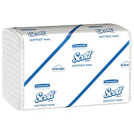 KC Scott Pro Scottfold Towels, White-175 Sht x 25 Packs / Case