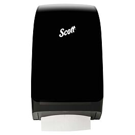 KC Scott Scottfold Folded Towel Dispenser, Black- 1 Each
