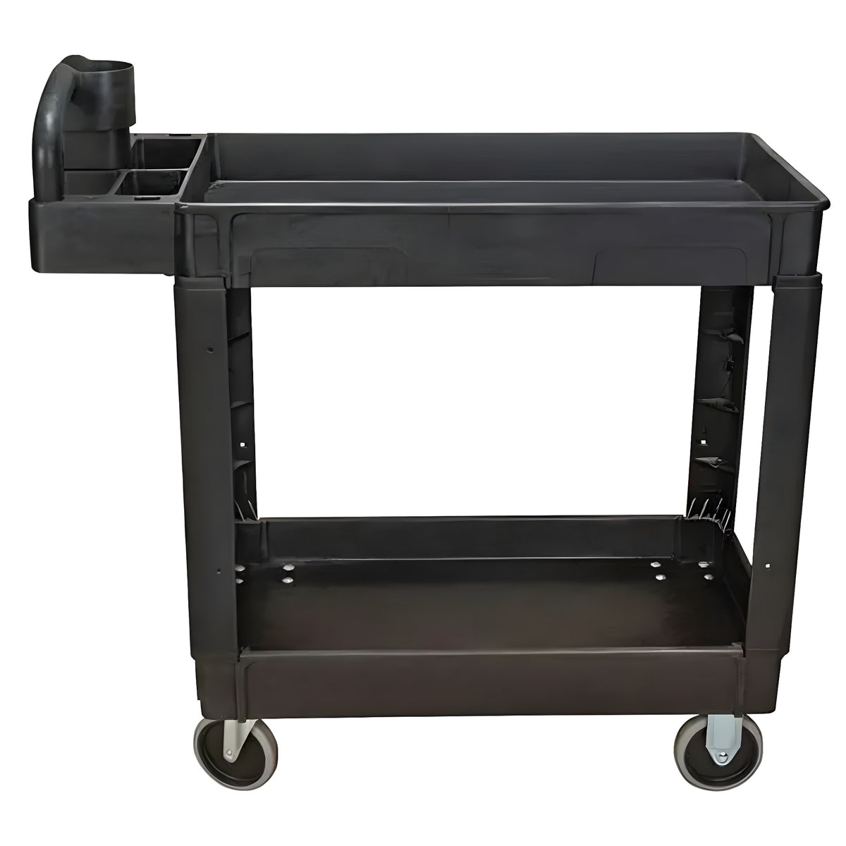 KLETON Utility Cart, 2 Tiers, 17-1/8" x 33-1/2" x 37-5/8", 550 lbs. Capacity - 1 EA