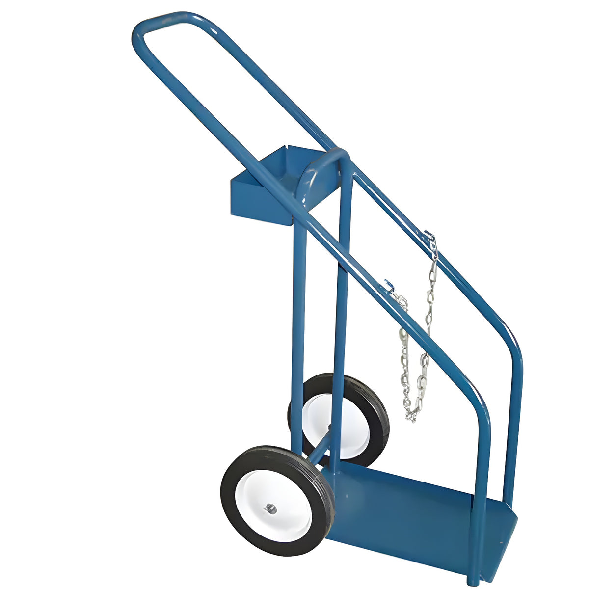 KLETON Gas Cylinder Carts, Semi-Pneumatic Wheels, 12" W x 16" L Base, 1000 lbs. - 1 EA