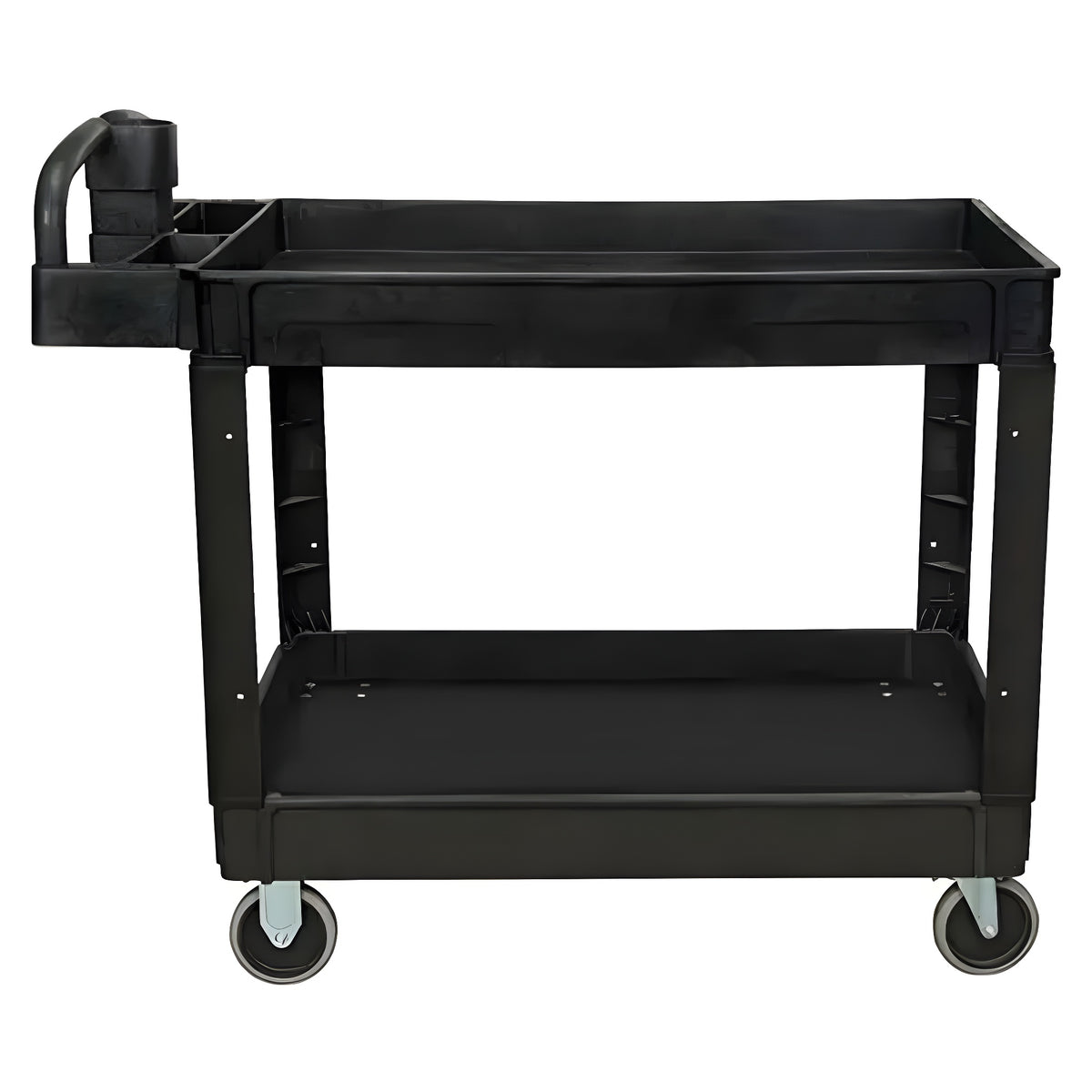 KLETON Utility Cart, 2 Tiers, 25-5/8" x 33-1/2" x 43-3/4", 550 lbs. Capacity - 1 EA