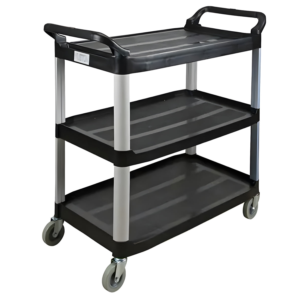KLETON Utility Cart, 3 Tiers, 19-3/4" x 37-1/2" x 40-1/4", 250 lbs. Capacity - 1 EA