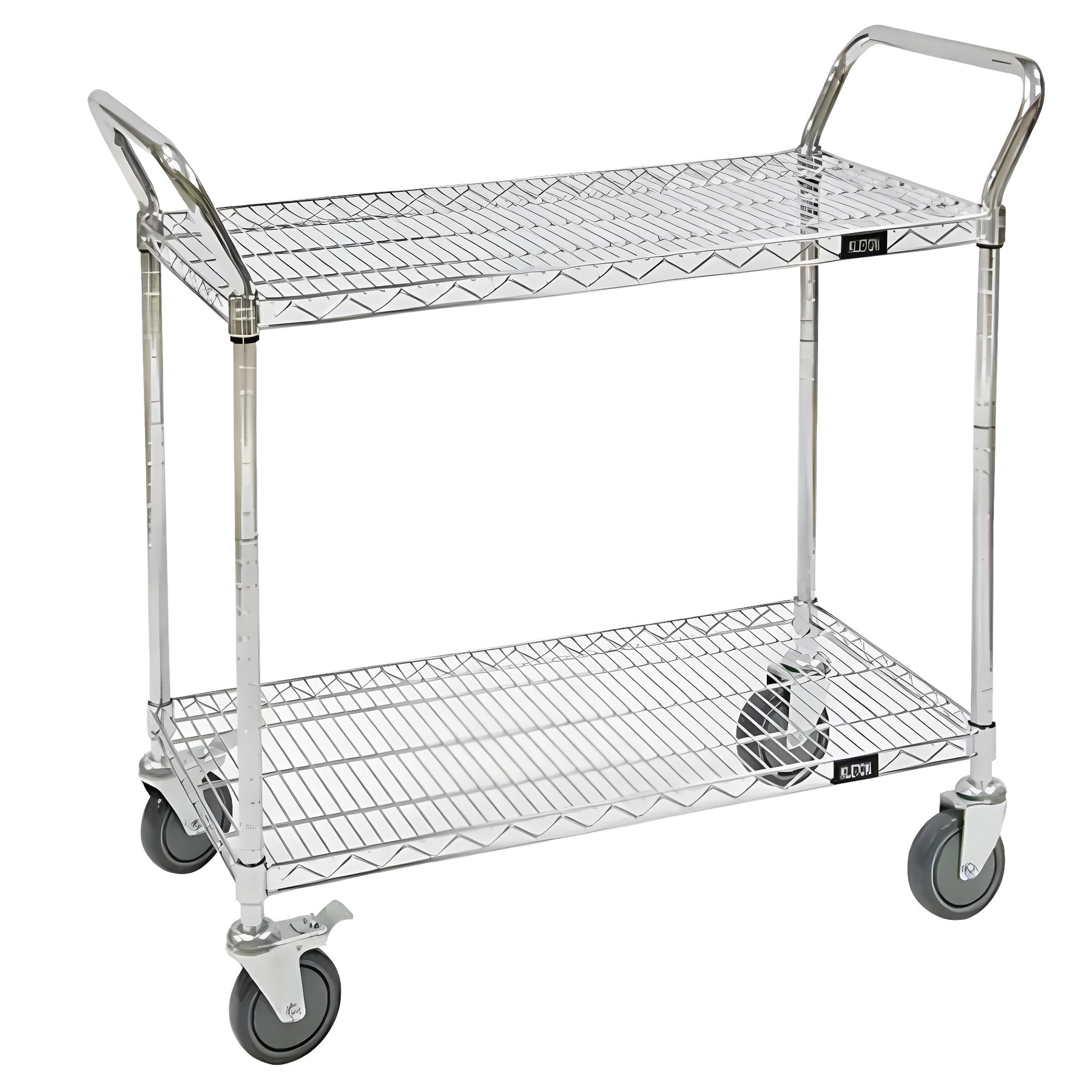 KLETON Wire Mesh Utility Cart, Chrome Plated, 48" x 39" x 24", 800 lbs. Capacity - 1 EA