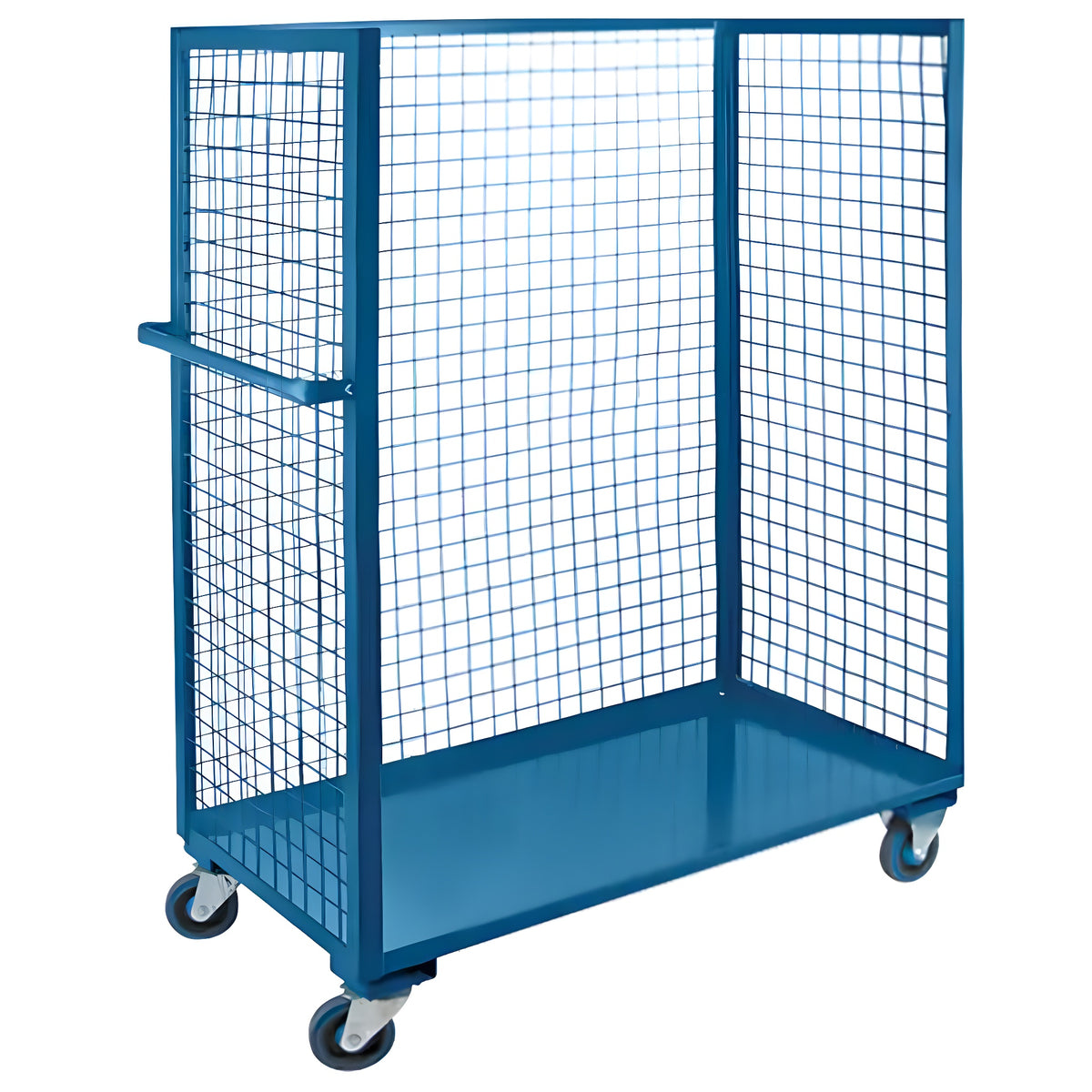 KLETON Wire Mesh Utility Cart, Steel, 24" x 63" x 39", 1200 lbs. Capacity - 1 EA